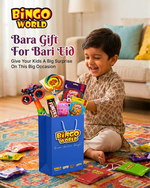 Load image into Gallery viewer, Bingo World Eid Gift Basket for Kids – Jelly, Funties & Pop Pop Fun Surprise