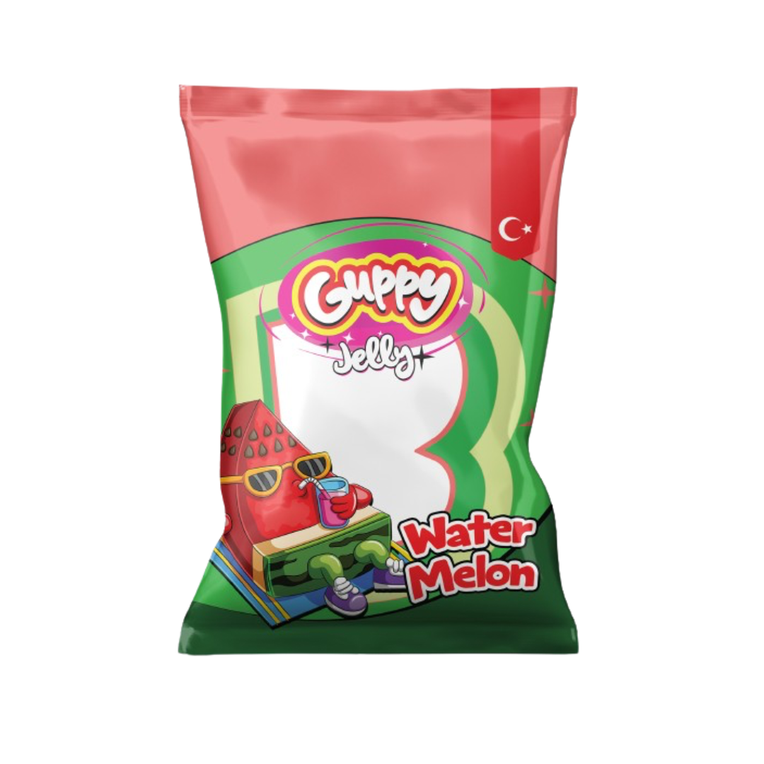 Guppy Watermelon Gummy Jellies – Turkish Imported Watermelon Shaped Candy | Premium Chewy Sweets