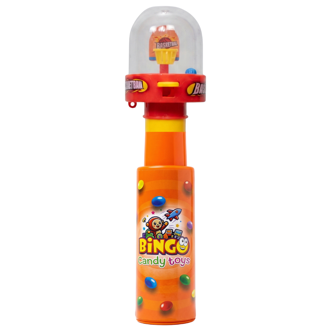Basket Ball Jr Activity Toy Gift for Kids with Choco Beans Tube By Bingo Fun Series