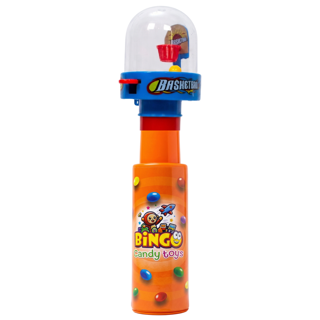 Basket Ball Jr Activity Toy Gift for Kids with Choco Beans Tube By Bingo Fun Series
