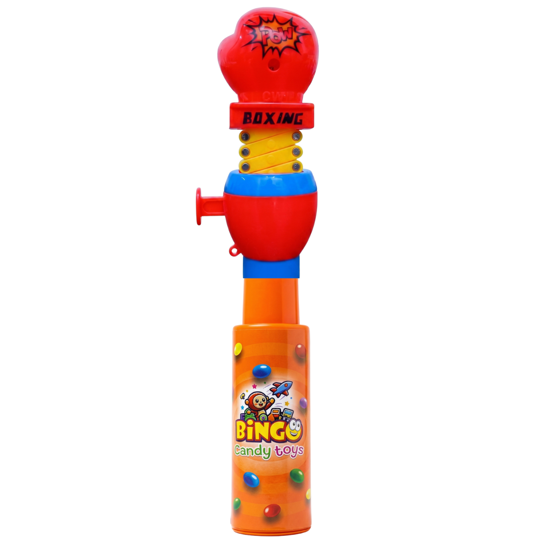 Punch Action Hand Activity Toy for Kids with Choco Beans Tube By Bingo Fun Series