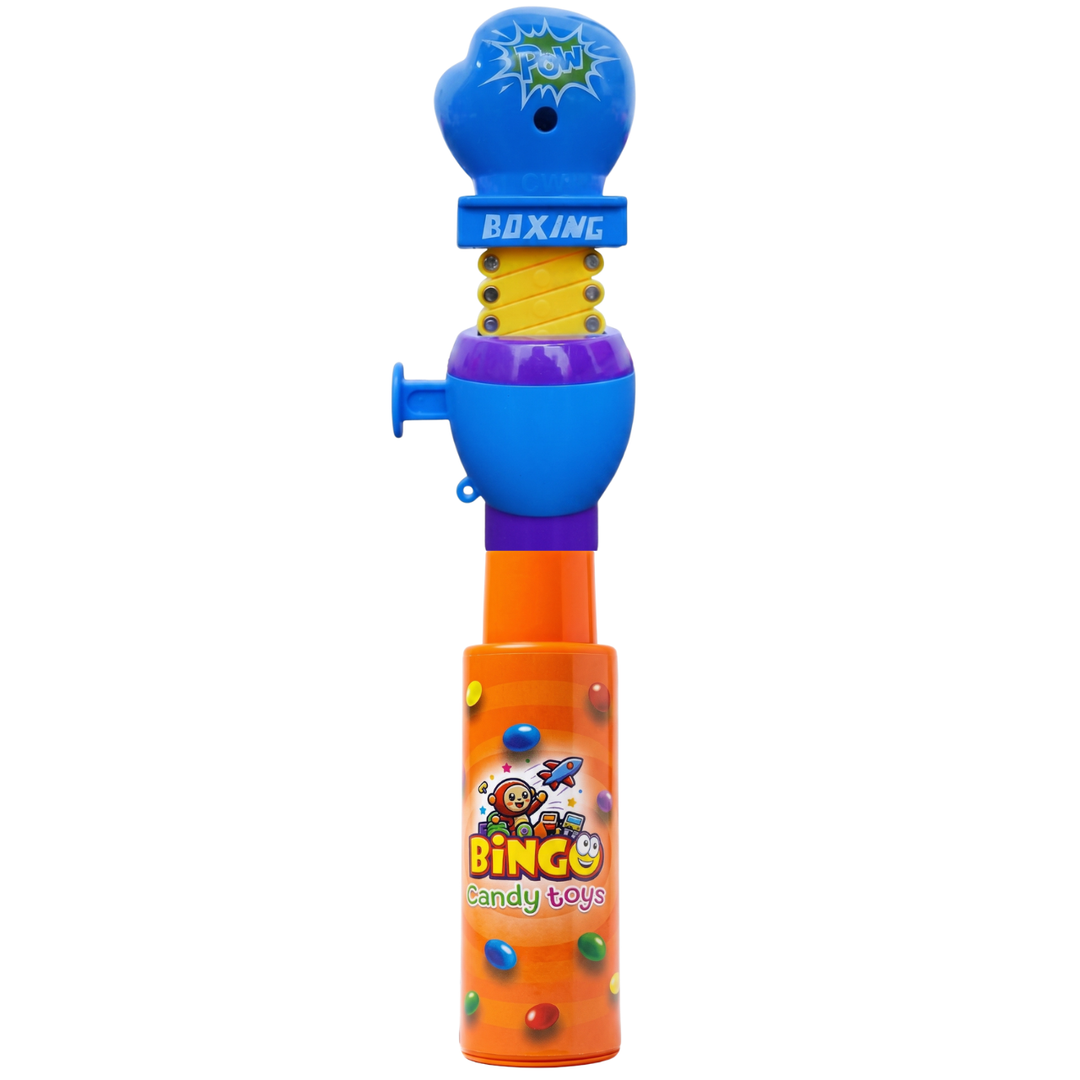 Punch Action Hand Activity Toy for Kids with Choco Beans Tube By Bingo Fun Series
