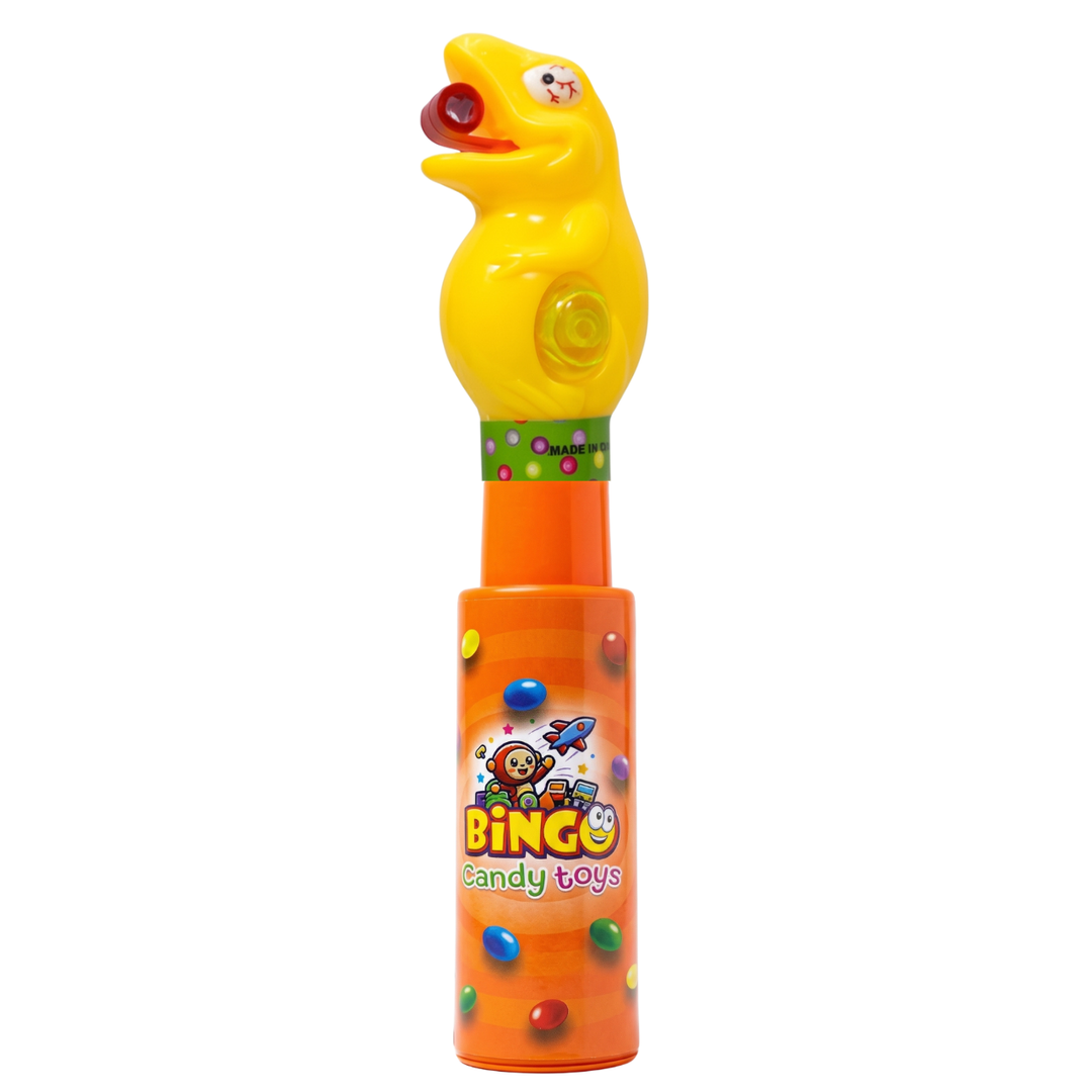 Bingo Blow Tongue Frog Fun Candy Toy