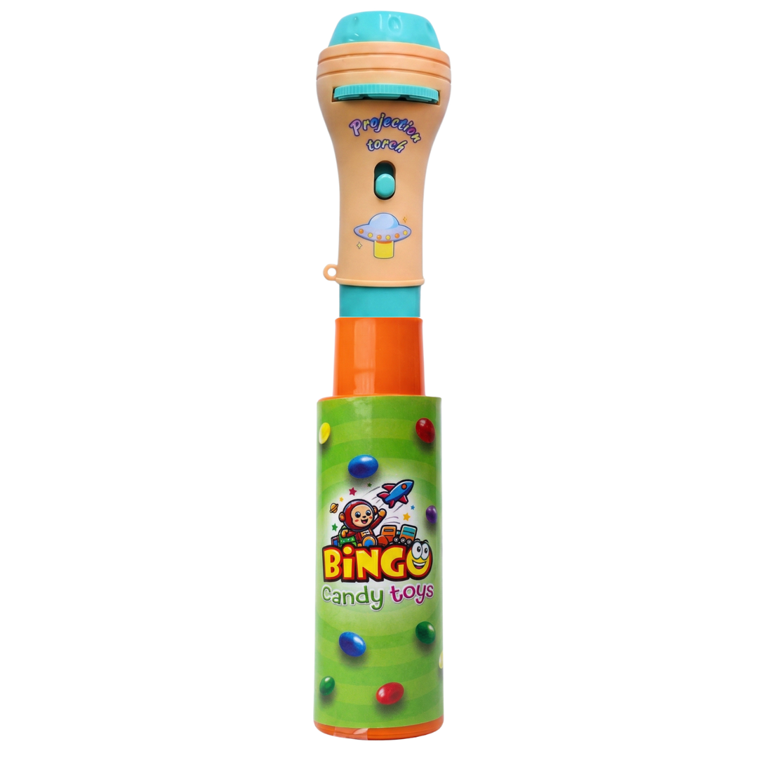 Bingo Projection Torch Toy with Choco Beans