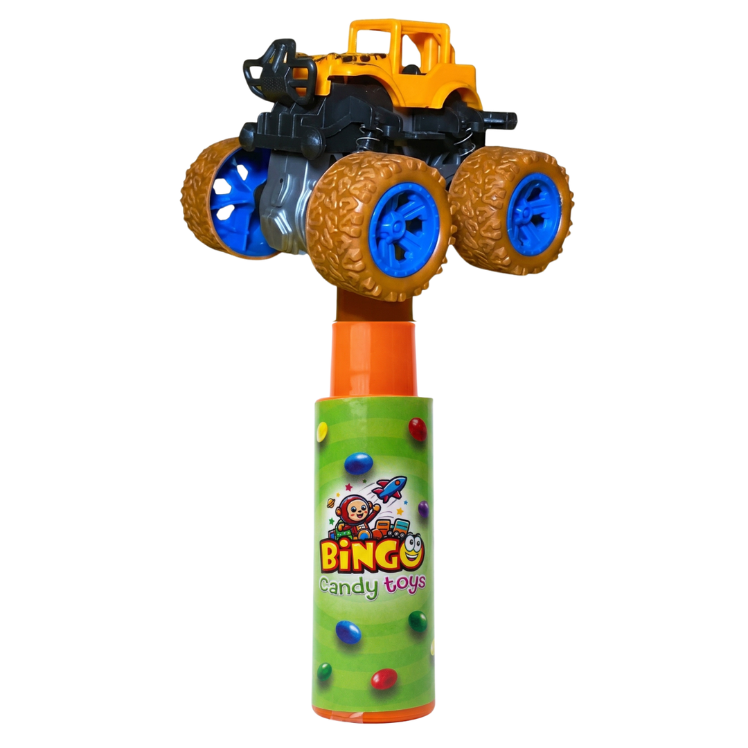 Bingo Super Series Mountain Jeep Toy with Choco Beans Tube