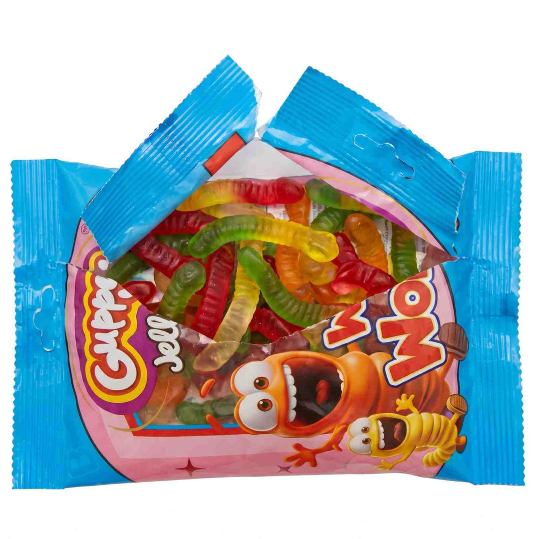 Guppy Fruity Wiggly Worms Jelly Candy Treat