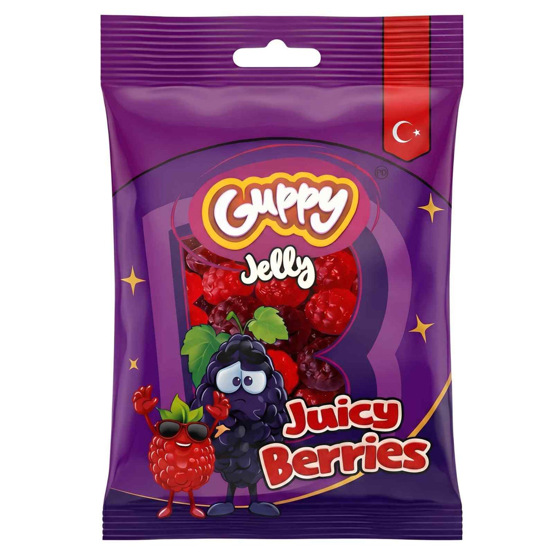 BingoWorld Birthday Surprise Pack under Rs 1000 – Guppy Jelly, Bingo Funties, Fun Stix, Play Pop candy in a decorated pink gift basket

