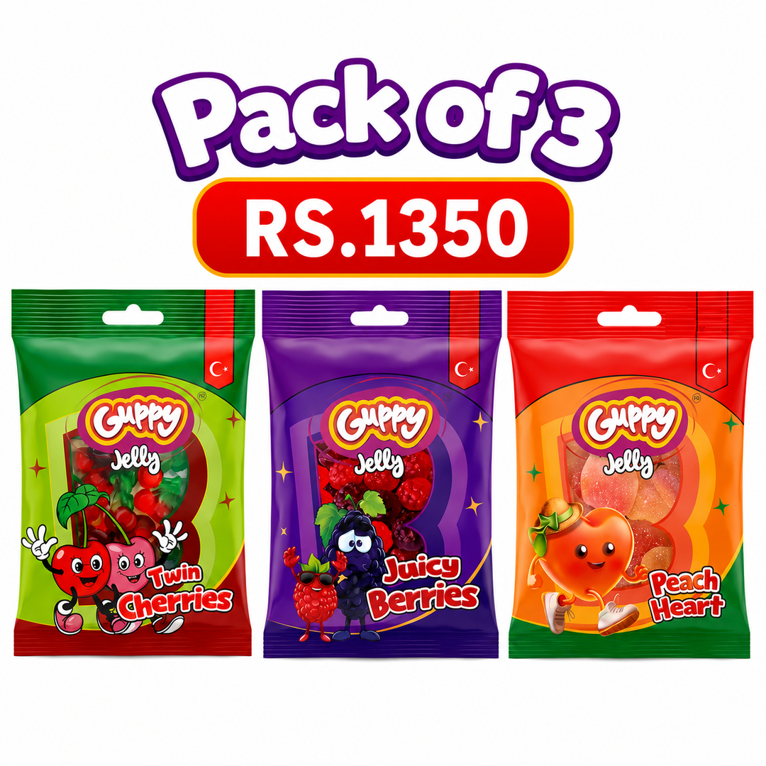 Guppy Jelly Family Pack of 3 | Mixed Gummy Treats