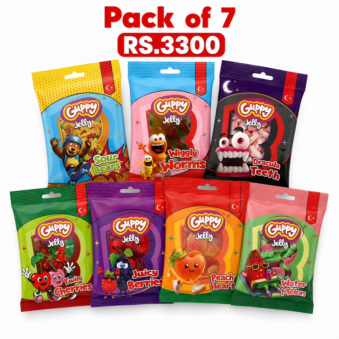 Guppy Jelly Family Pack of 7 - Sharing Party Pack