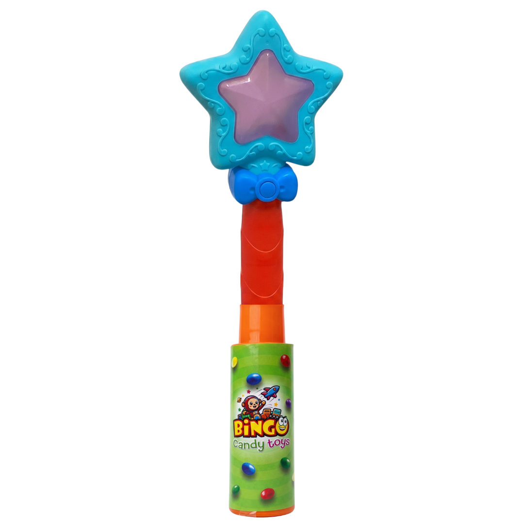 Magic Star Wand Activity Toy with Choco Beans Tube for Kids
