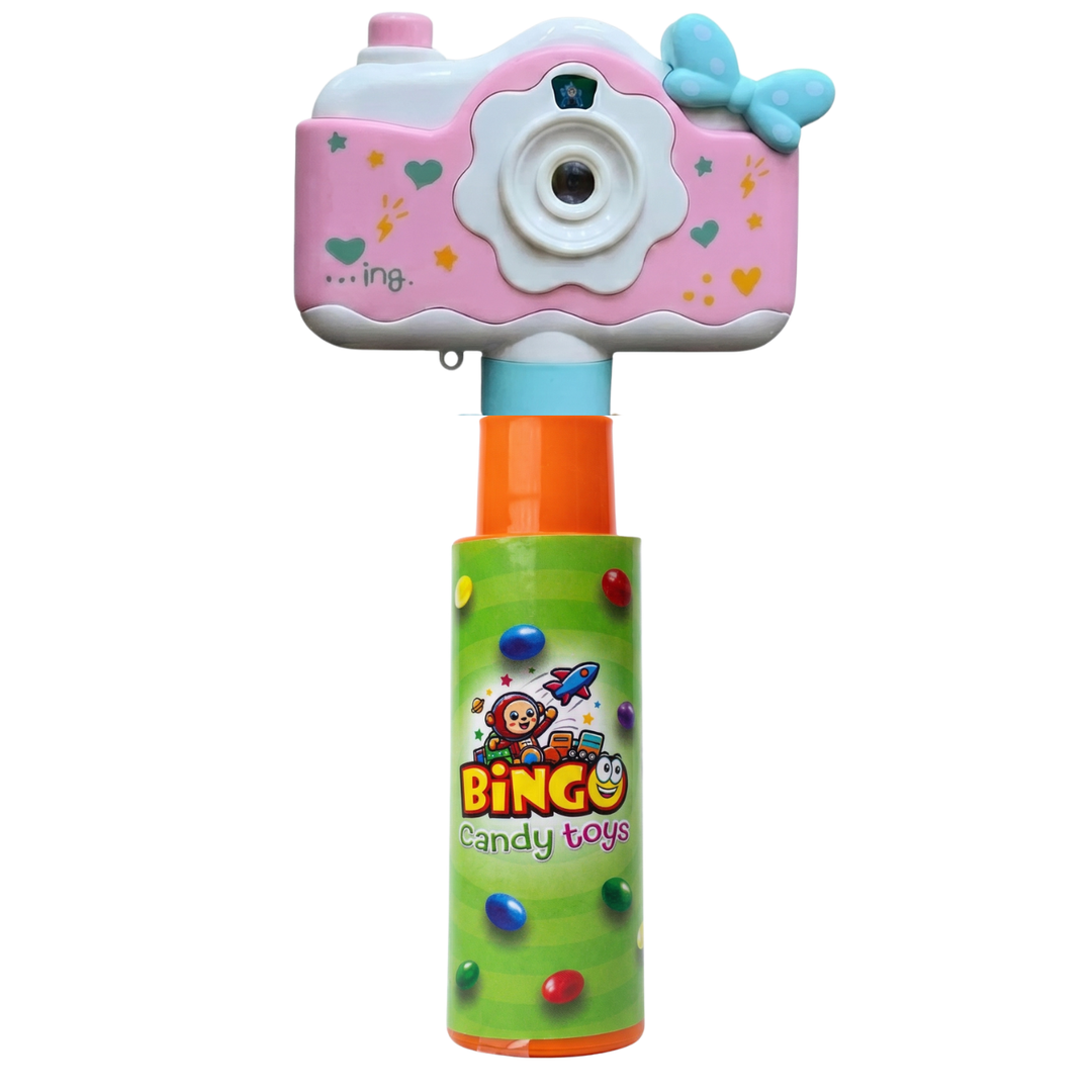 Mini Projection Camera Toy with Choco Beans Tube