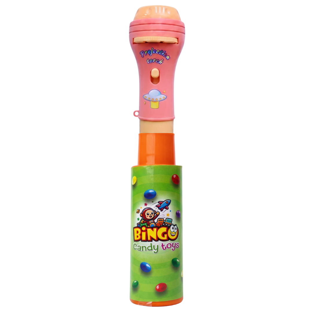 Projection Torch Toy with Choco Beans Tube