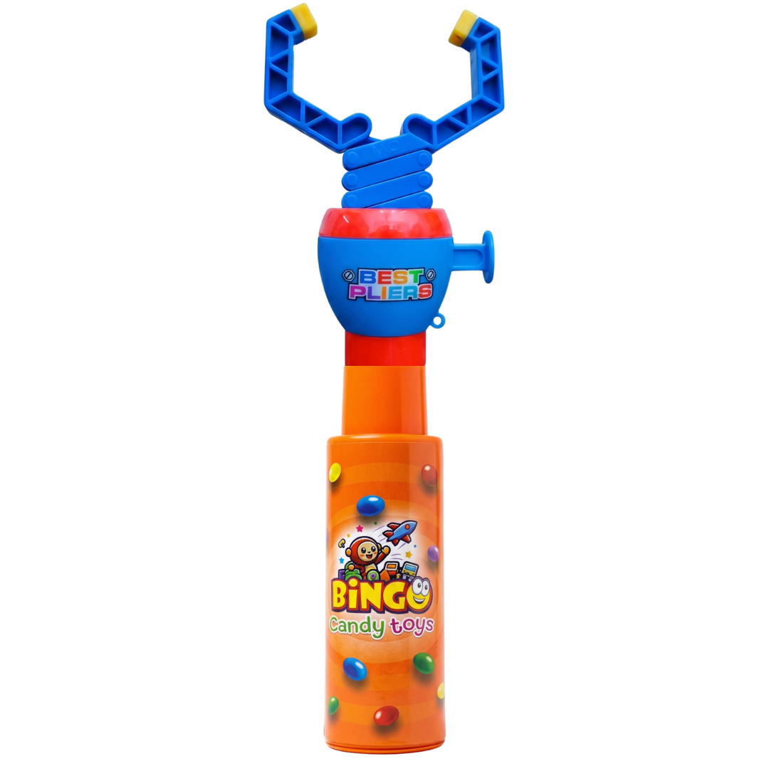 Punch Clip Candy Toy with Choco Beans Tube