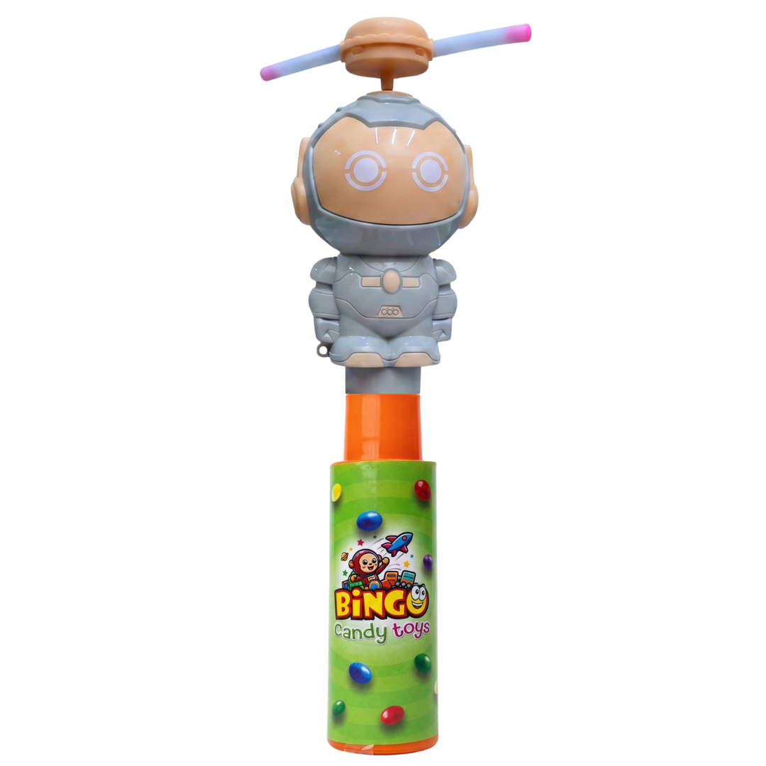 Robot Helicopter Toy with Choco Beans Pack