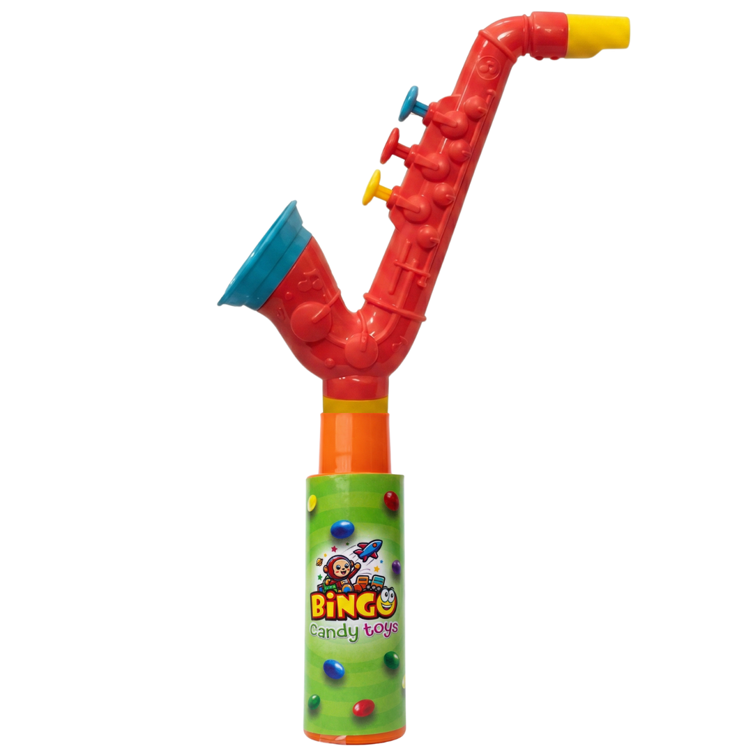 Saxophone Fun Music World Toy with Choco Beans Tube for Kids