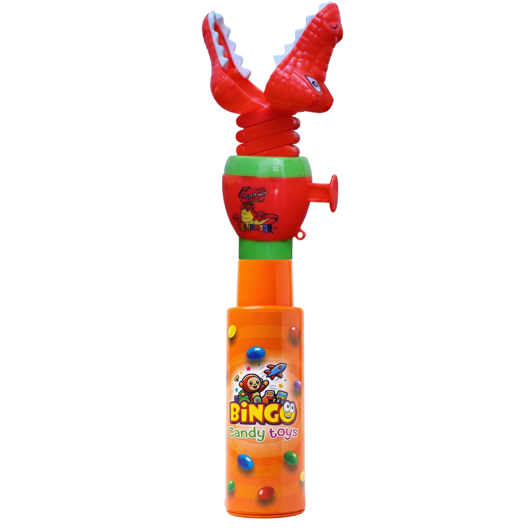 Scary Animal Aligator Toy with Choco Beans Tube for Kids