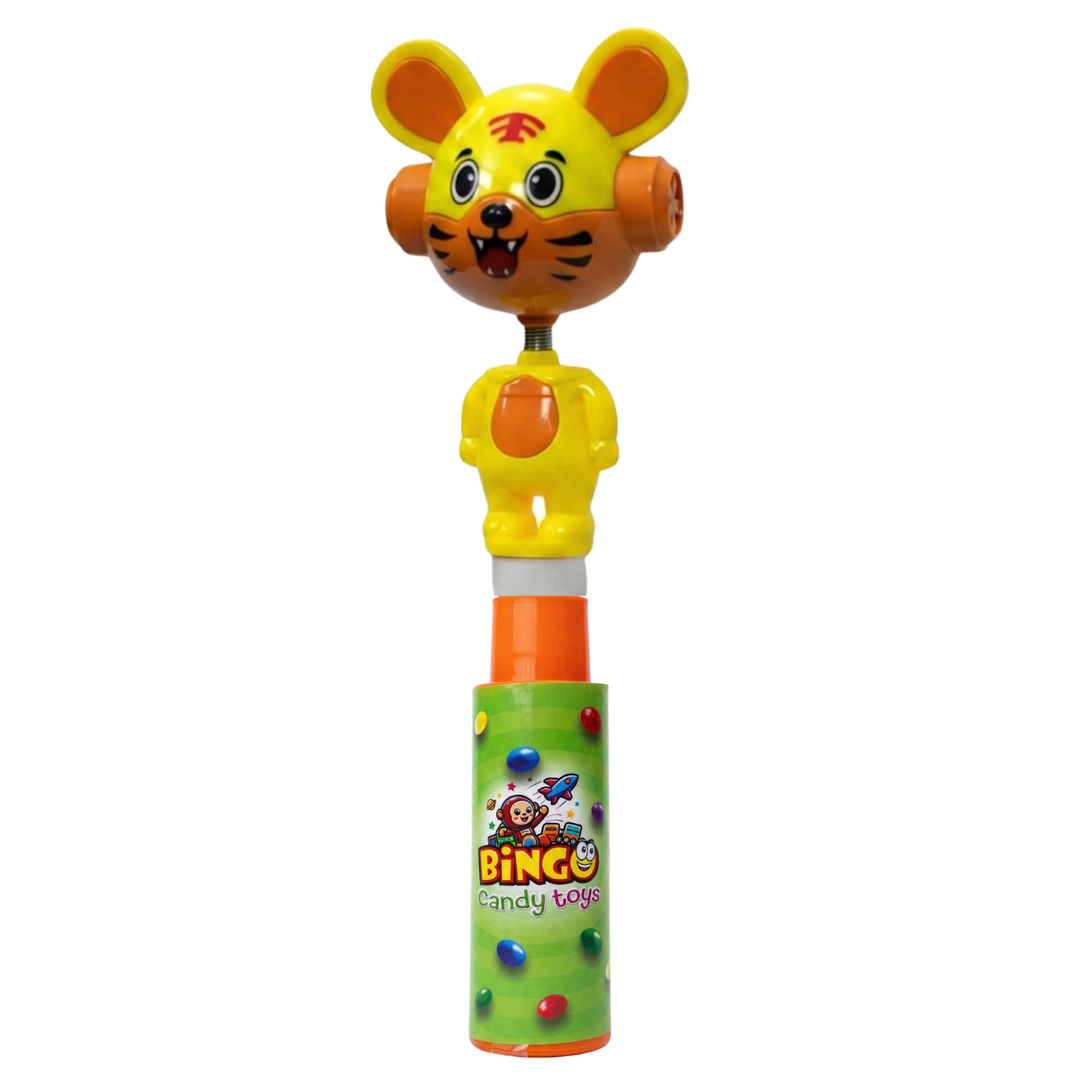 Tiger Shake Toy with Choco Beans Tube