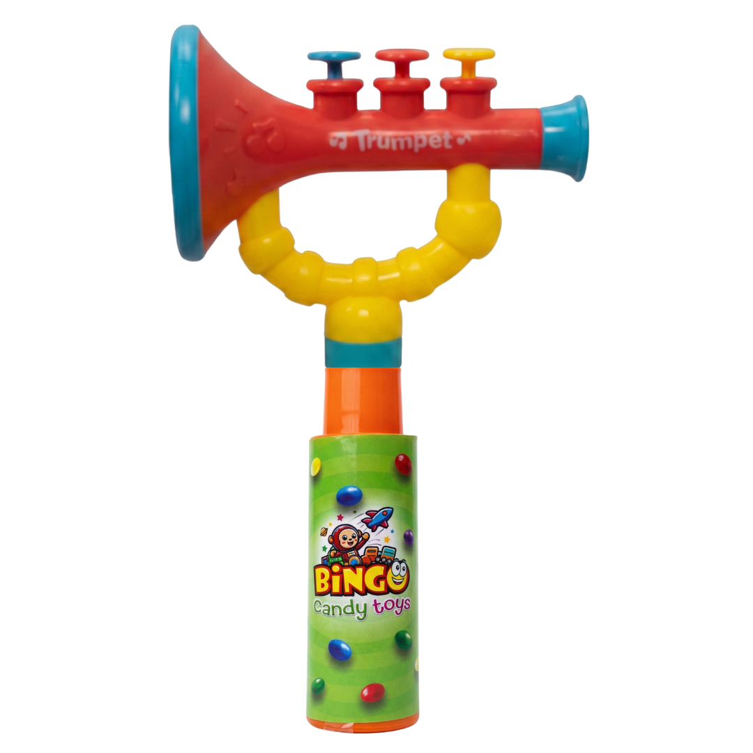 Trumpet Fun Music World Toy with Choco Beans Tube for Kids